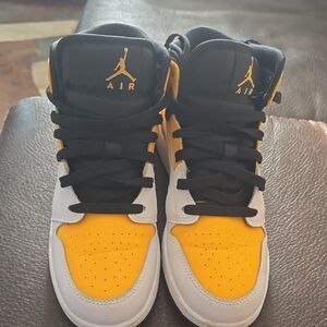 Jordan Kids Sneakers Black Yellow White